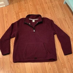 Victoria’s Secret cranberry Sherpa
